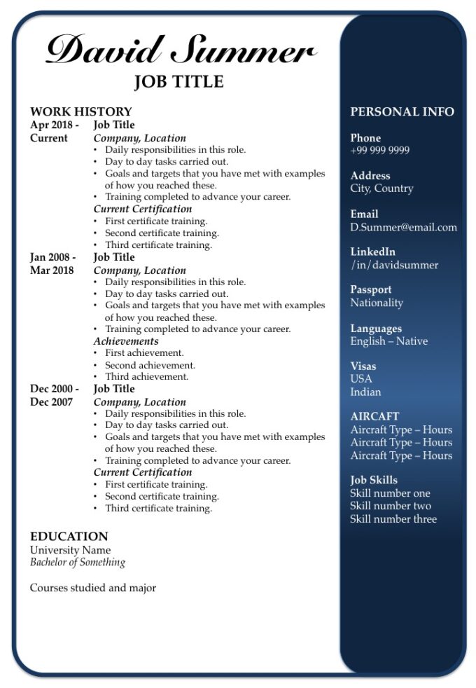 Resume Template 4